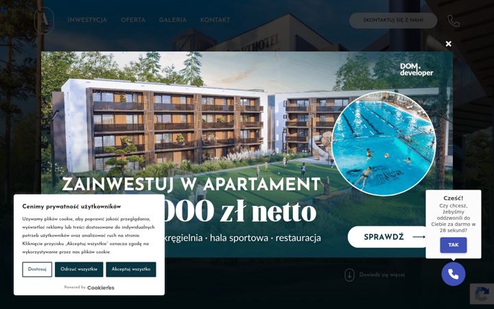 Screenshot of aparthotelpolanica.com