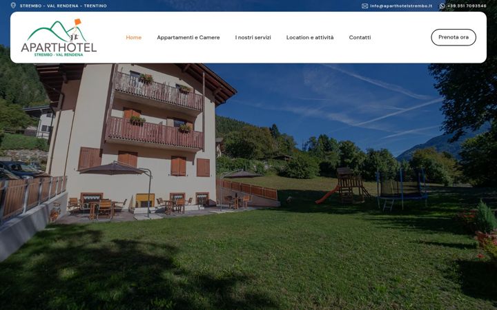 Екранна снимка на aparthotelstrembo.it