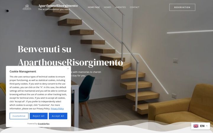 Screenshot of aparthouserisorgimento.com