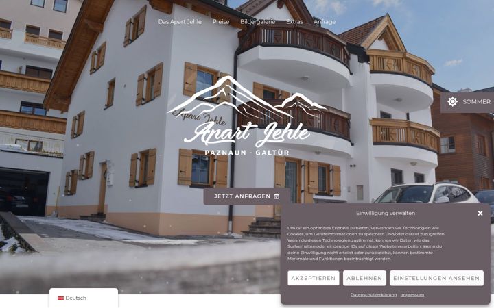 Screenshot ta' apartjehle.at