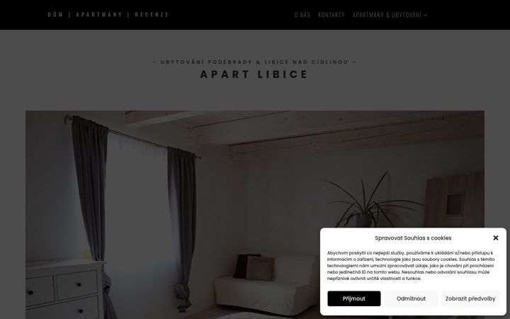 Screenshot of apartlibice.cz