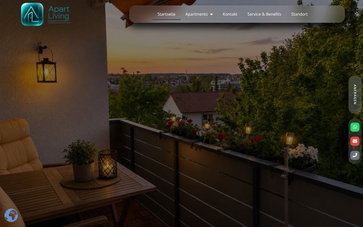 Screenshot of apartliving.de