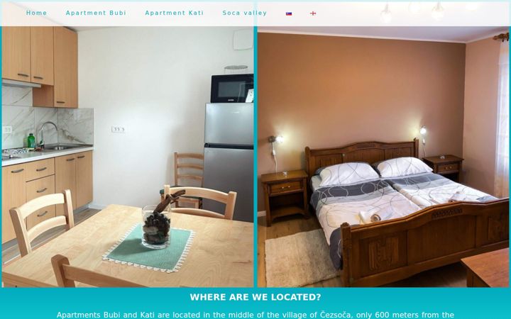 Screenshot of apartma-kravanja.com