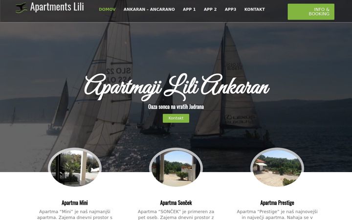 Screenshot of apartma-lili.net