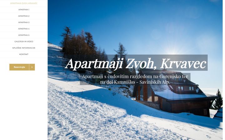 Snímek obrazovky apartmaji-zvoh.com
