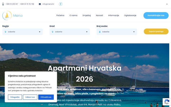 Ekrano kopija apartman-hrvatska.com.hr