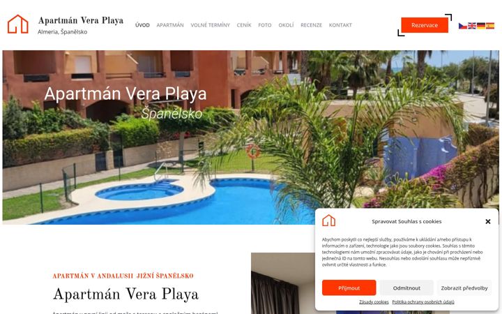 Captură de ecran a apartman-veraplaya.eu