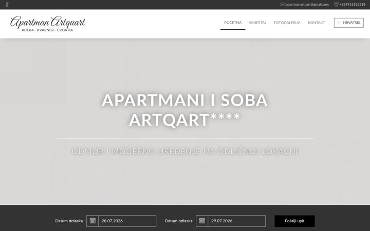 Screenshot of apartmanartqart.com