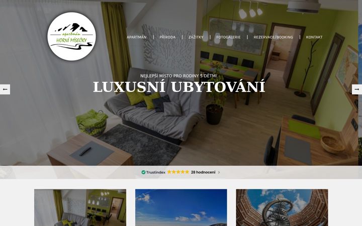 Ekrano kopija apartmanhm.cz