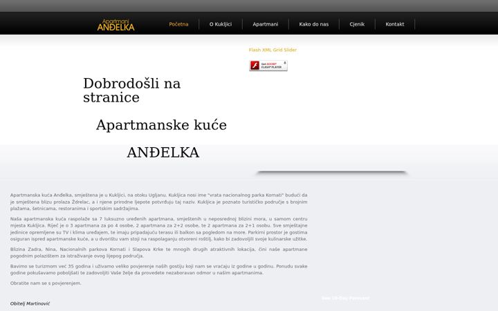 Screenshot of apartmani-andelka.com