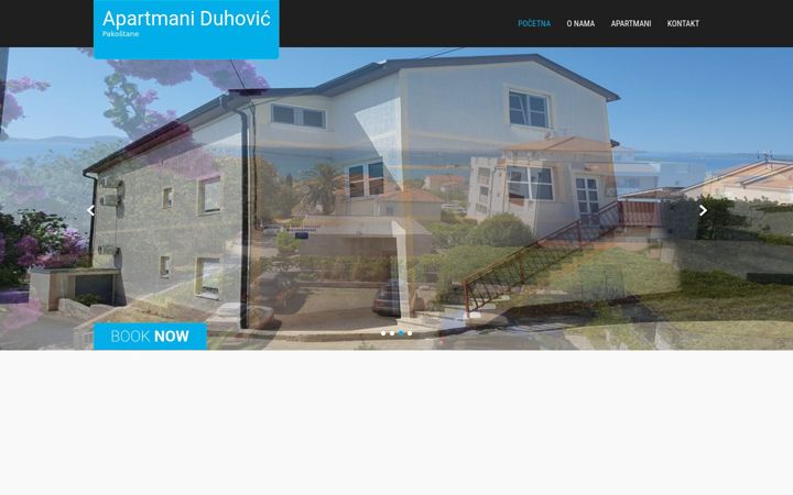 Screenshot ta' apartmani-duhovic.info