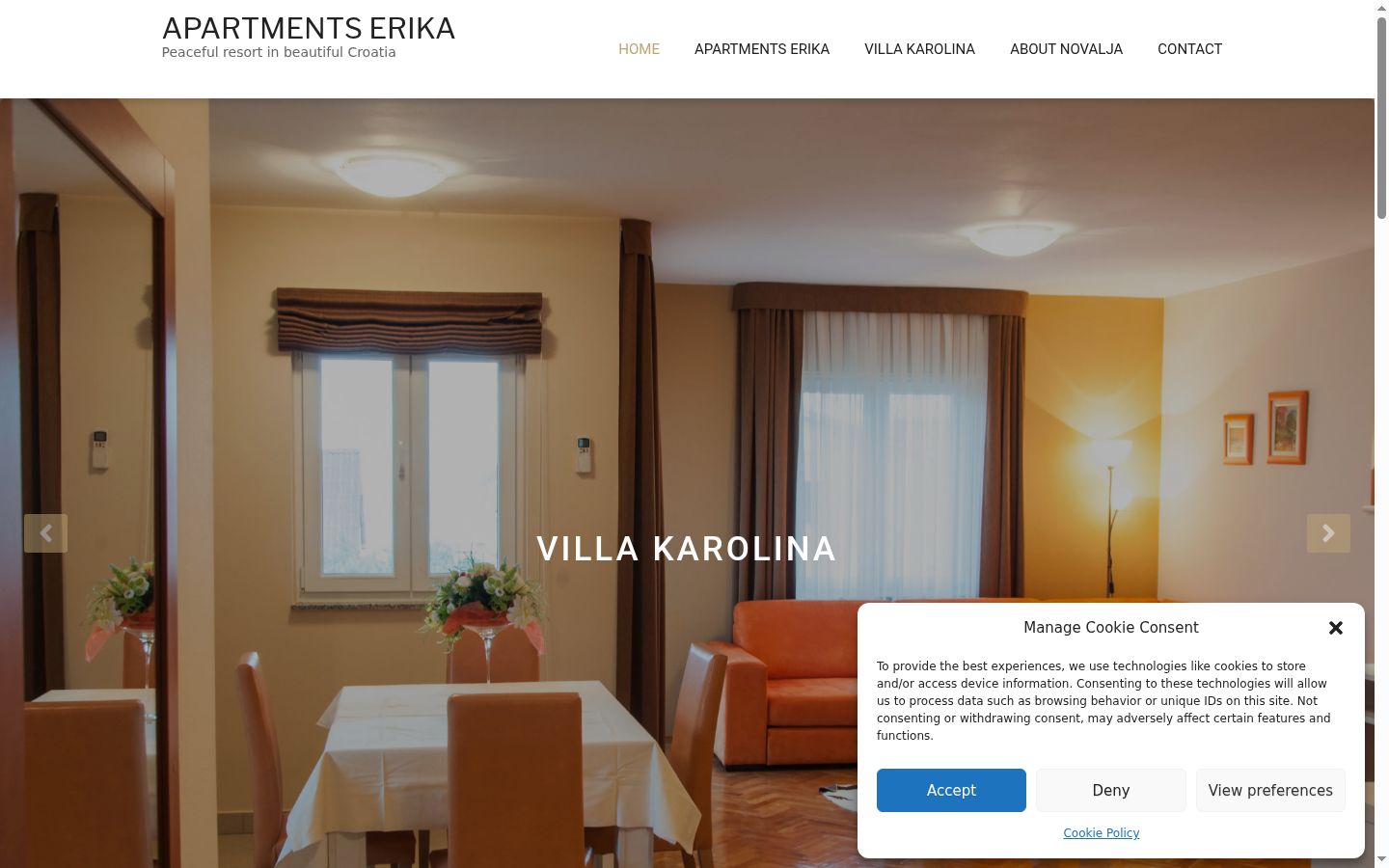Sutikimo reklamjuostės, rodytos prieš bet kokią sąveiką, ekrano kopija