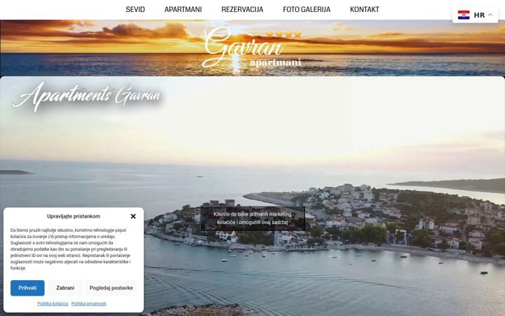 Ekrano kopija apartmani-gavran.com