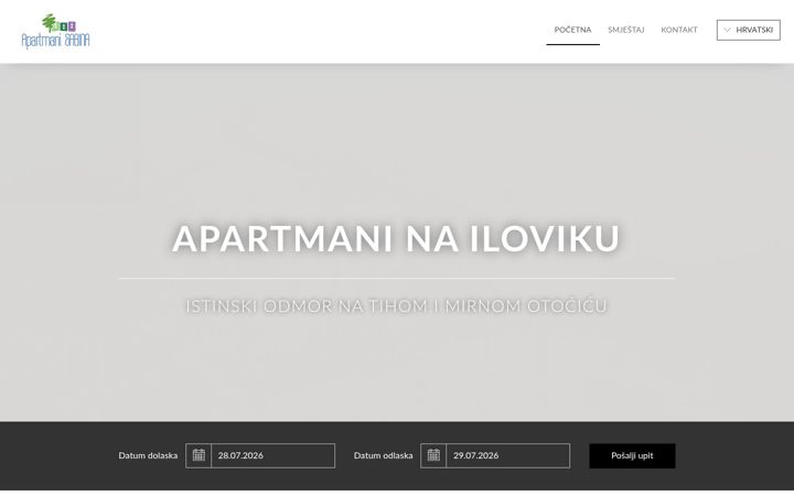Ekrano kopija apartmani-ilovik.com