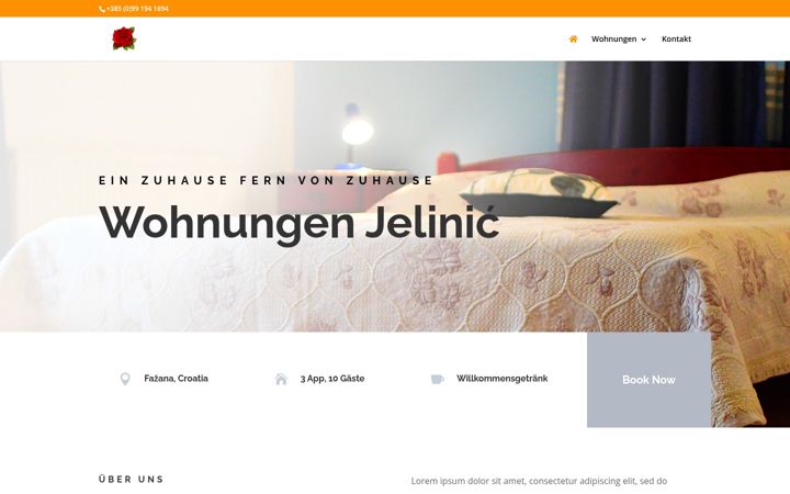 Screenshot of apartmani-jelinic.com