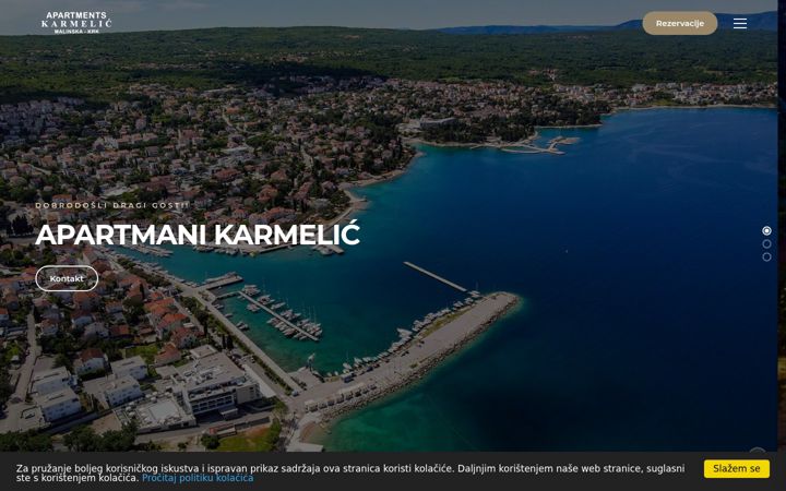 Screenshot of apartmani-karmelic.hr