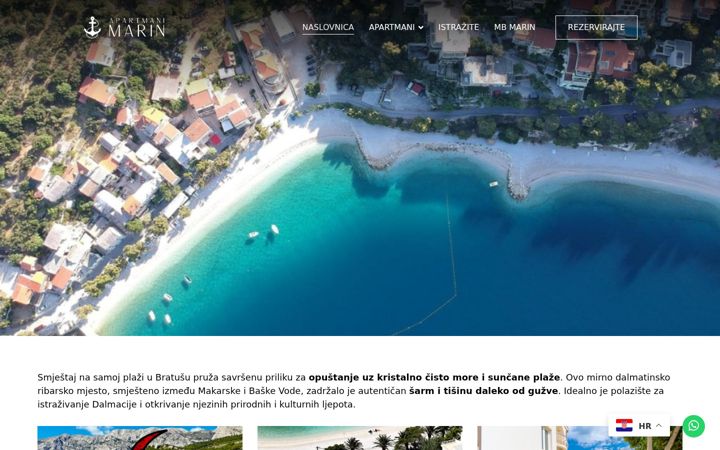 Screenshot of apartmani-marin.com