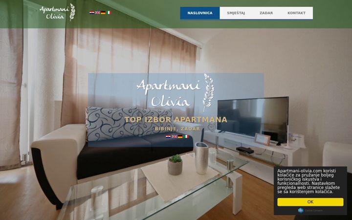 Ekrano kopija apartmani-olivia.com