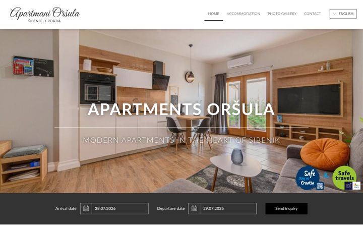 Screenshot of apartmani-orsula.com