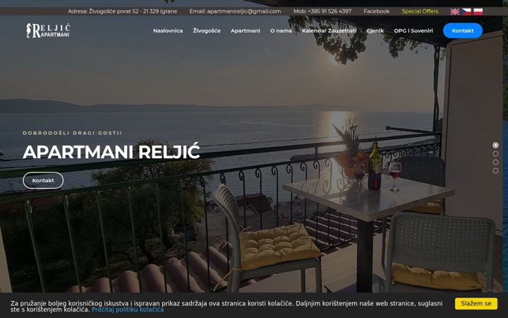 Screenshot von apartmani-reljic.com