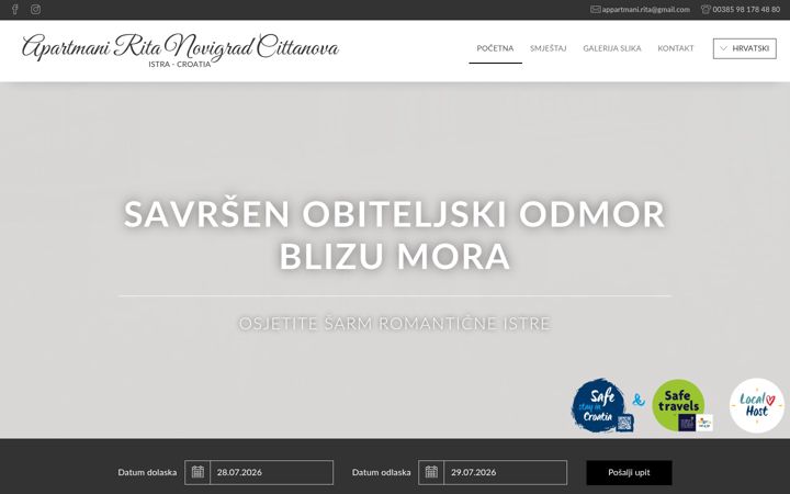 Screenshot von apartmani-rita.com