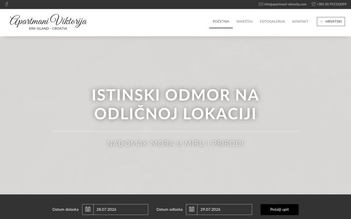 Screenshot of apartmani-viktorija.com