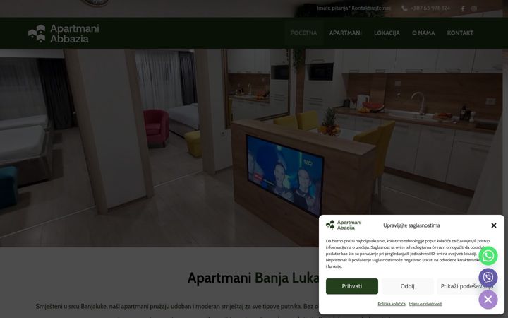 Screenshot von apartmanibanjaluka.com