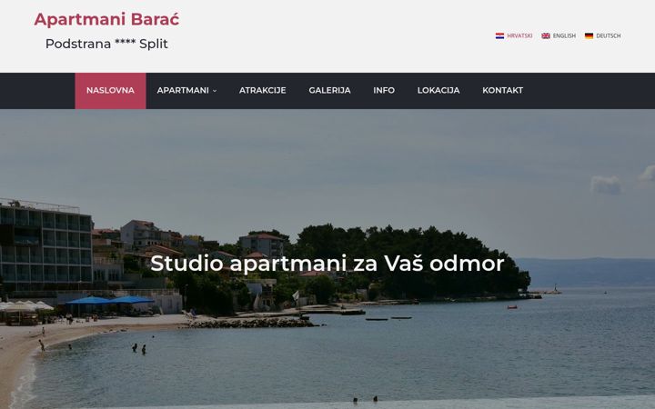 Screenshot von apartmanibarac.com