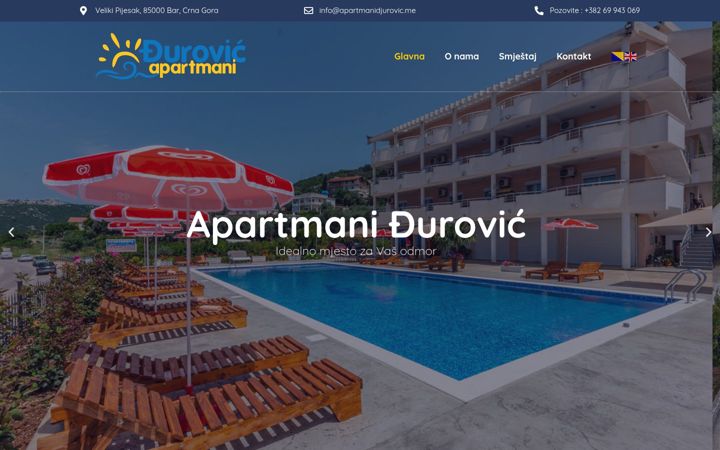 Screenshot of apartmanidjurovic.me