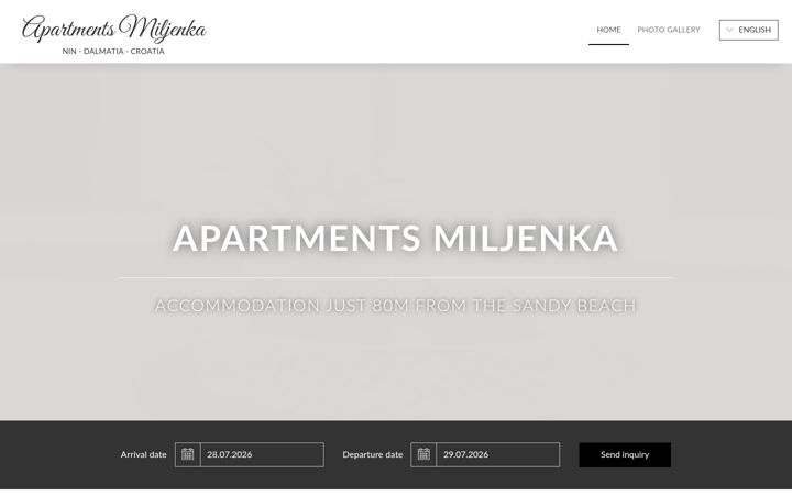 Screenshot von apartmanimiljenkanin.com
