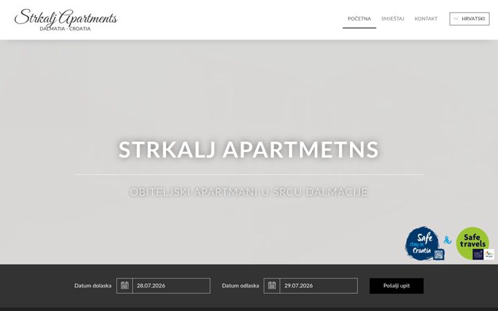 Screenshot of apartmanistrkalj.com