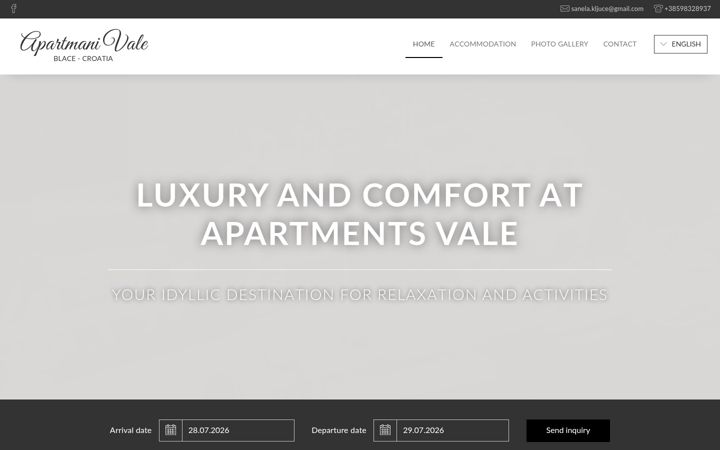 Screenshot von apartmanivale.com