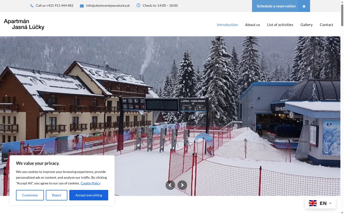 Sutikimo reklamjuostės, rodytos prieš bet kokią sąveiką, ekrano kopija