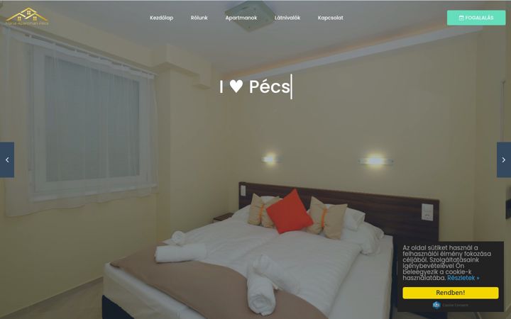 Screenshot von apartmanmariapecs.com
