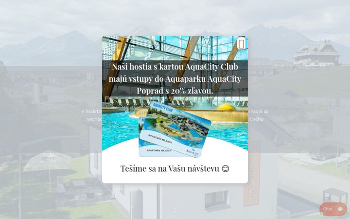 Screenshot of apartmanmilbach.sk
