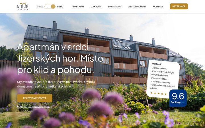 Screenshot ta' apartmanmilir.cz