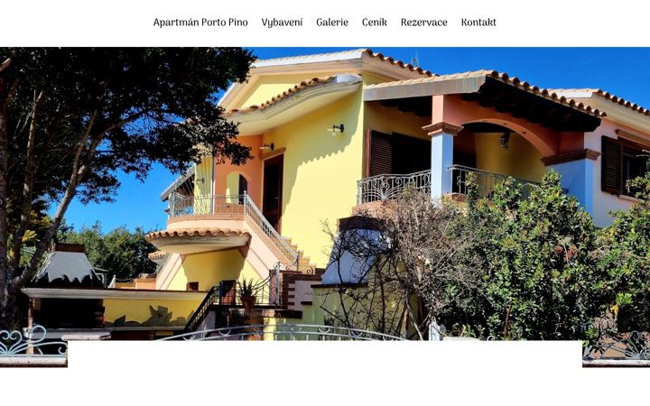 Screenshot ta' apartmanportopino.cz
