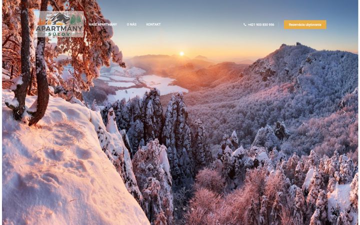 Screenshot of apartmany-sulov.sk
