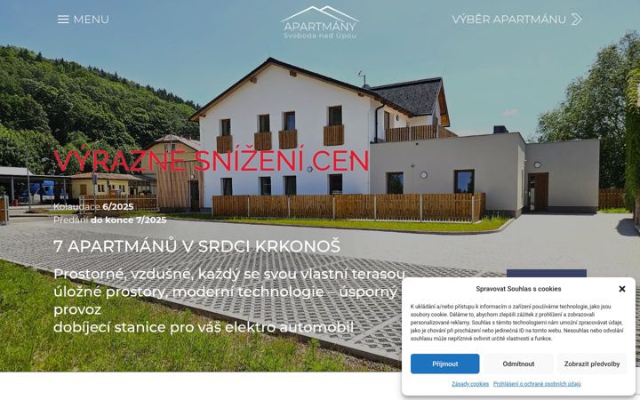 Screenshot of apartmany-svobodanu.cz