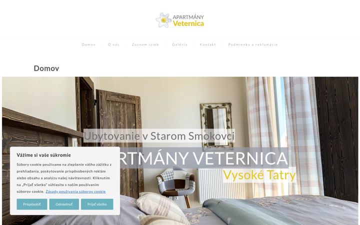 Ekrano kopija apartmany-veternica.sk