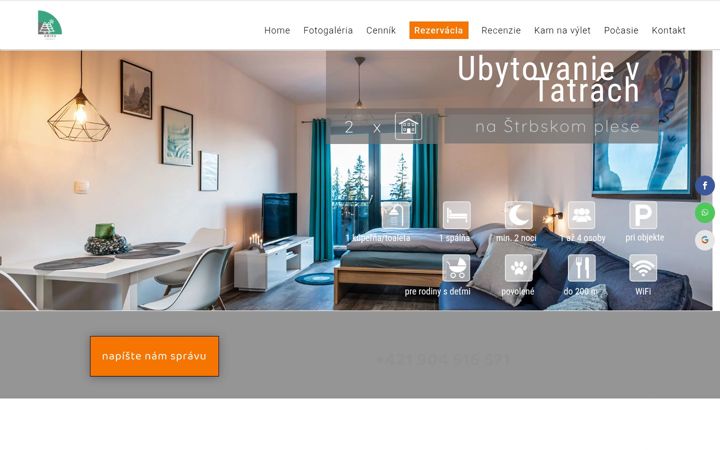Ekrano kopija apartmanyabies.sk
