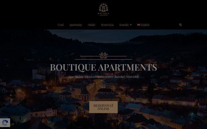 Screenshot of apartmanyboutique.sk