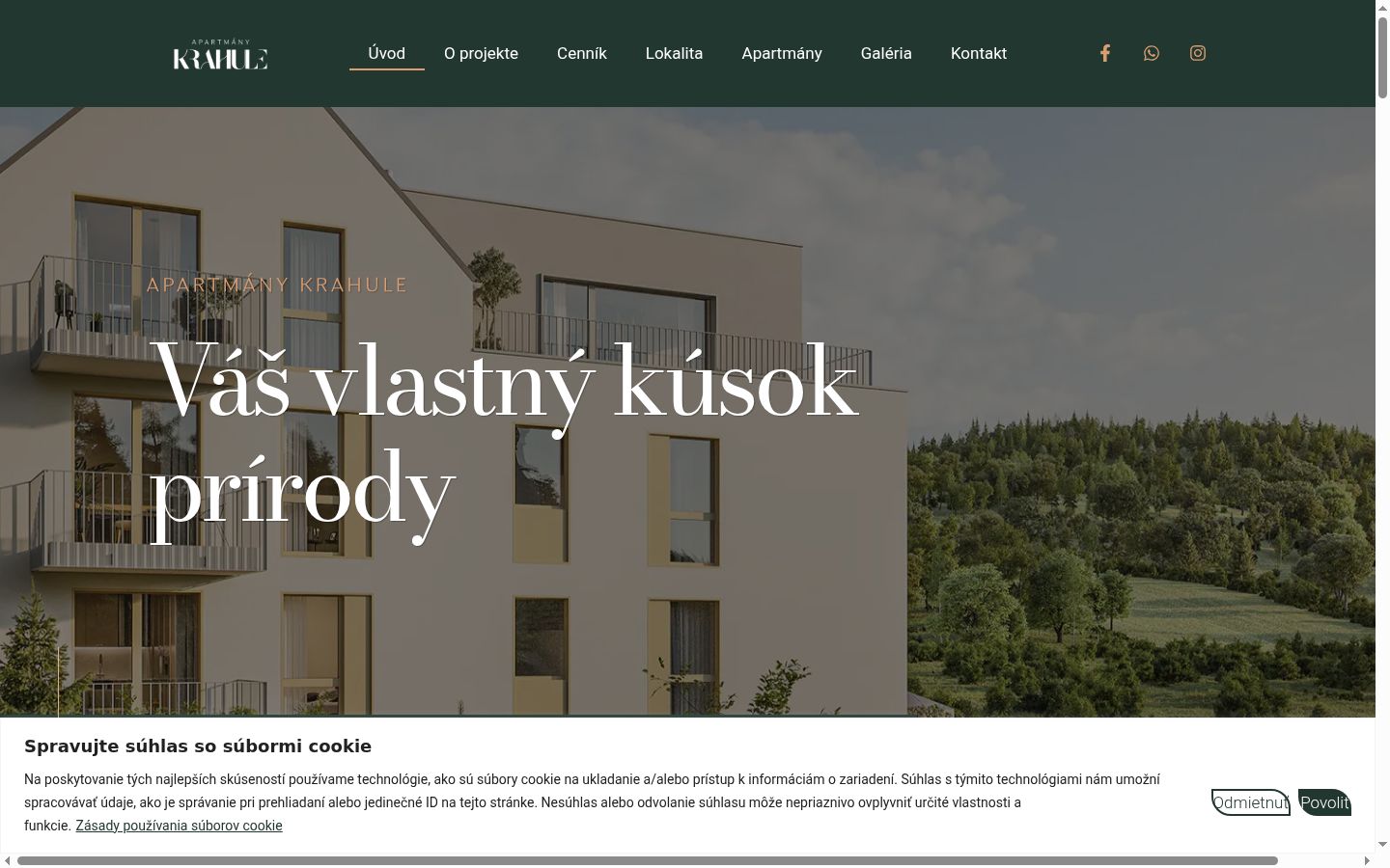 Snímka obrazovky banera súhlasu zobrazeného pred akoukoľvek interakciou
