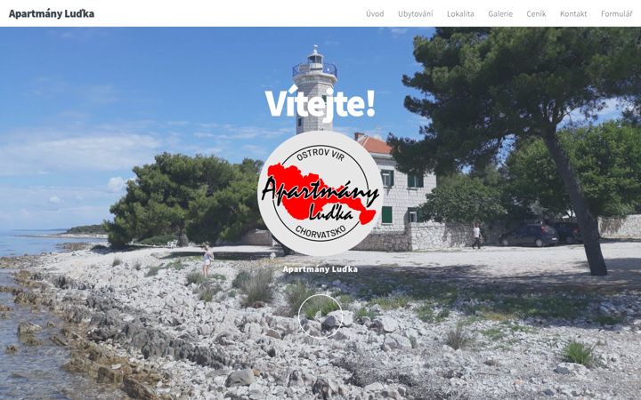 Screenshot di apartmanyludka.cz