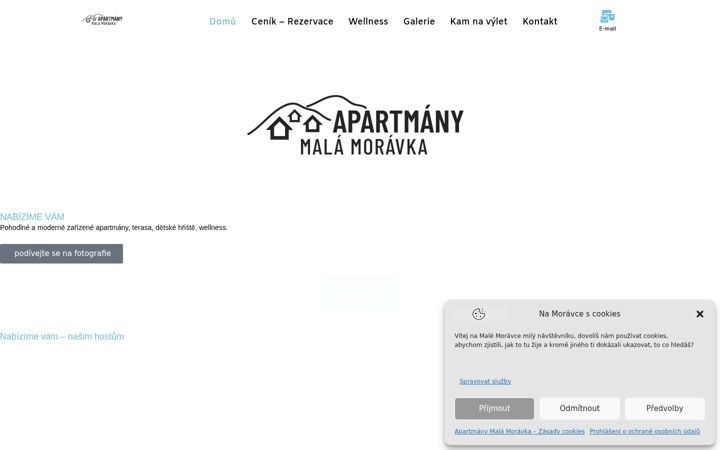 Screenshot di apartmanymalamoravka.cz