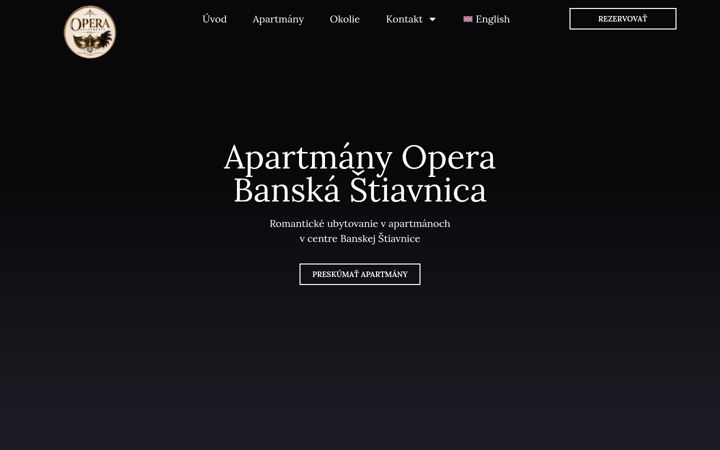 Screenshot ta' apartmanyopera.sk