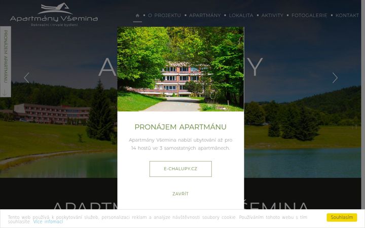 Screenshot of apartmanyvsemina.cz
