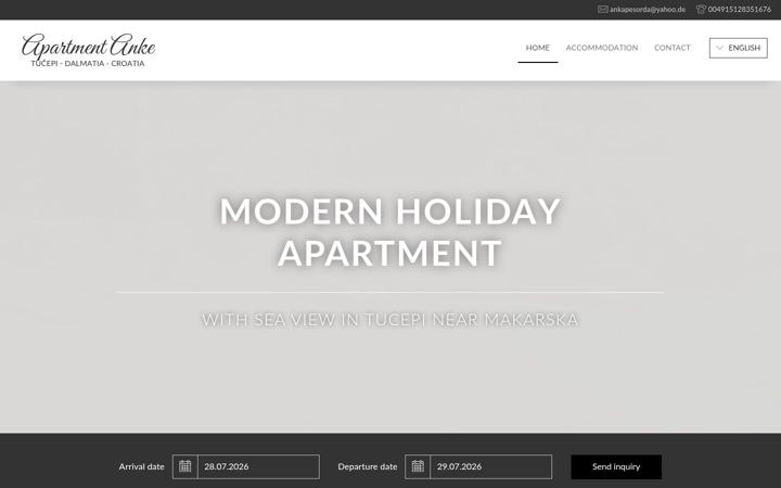 Screenshot of apartment-anke.com