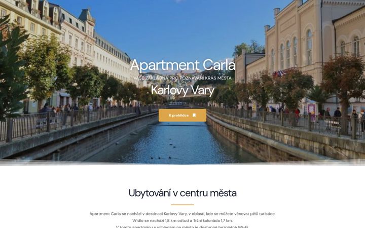 Screenshot of apartment-carla.cz