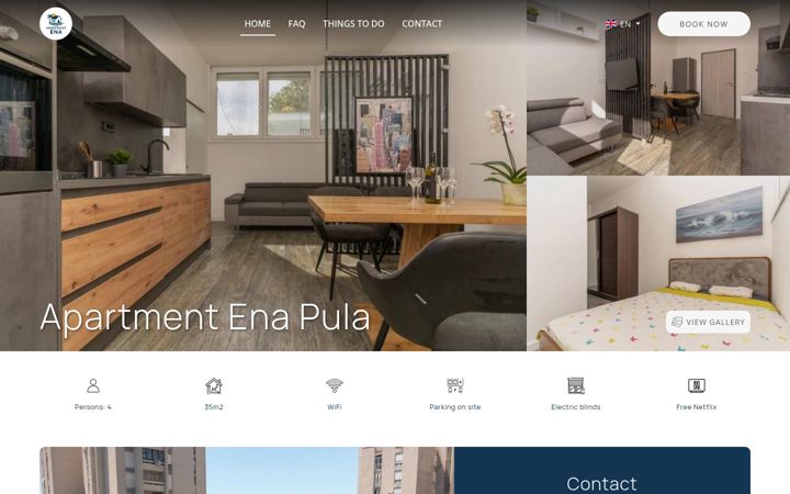 Skærmbillede af apartment-ena.com